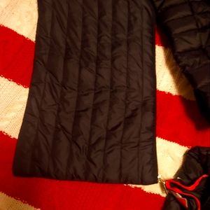 New beautiful Kate Spade xxs size puffer jacket, black with carrying pouch.